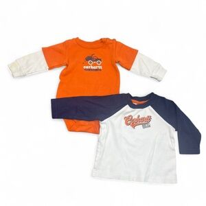 Carhartt Baby Boy Long Sleeve Tee & Bodysuit 6 Months